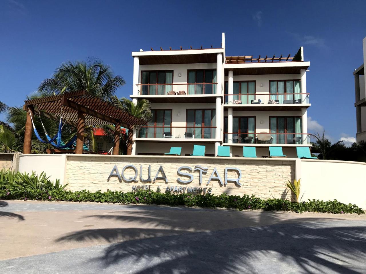 Aquastar Hotel & Apartments Mahahual Buitenkant foto